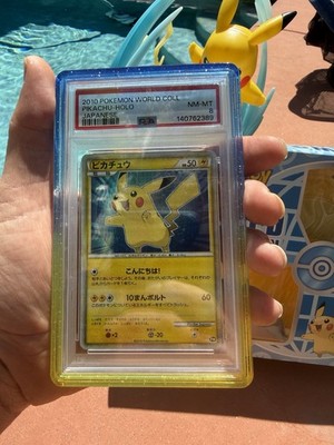 PSA 8 English Back 2010 Pikachu World Collection JPN PW Pop 1 No