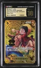 CGC 10 PRISTINE Japanese ONE PIECE 2024 Monkey D. Luffy ST13-015 2nd Anniversary