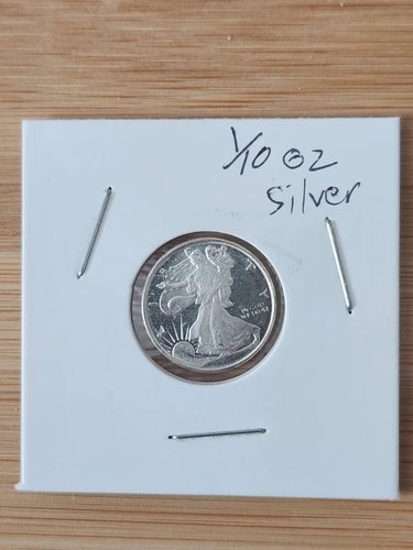 1/10 oz Walking Liberty Silver Round – .999 Fine Silver