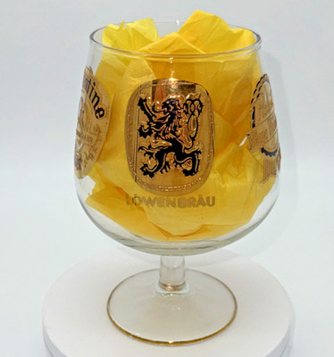 Pabst Ballantine Löwenbräu Miller High Life Schlitz  Beer Snifter Glass