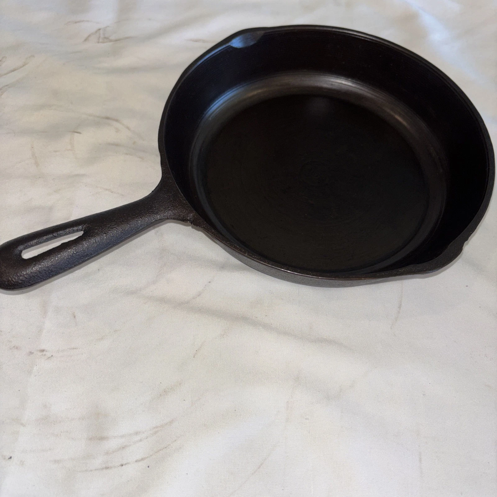 RESTORED Vintage 8 Inch Cast Iron Skillet Milled Made in Korea SEASONED