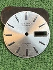 Vintage Seiko 7006-8009R Dial Day/Date Silver In Color Raised Indeces