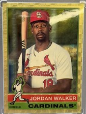 2025 Topps Heritage Jordan Walker Chrome Superfractor 1/1 Cardinals #451
