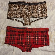 Victoria's Secret PINK SHORTIE BOYSHORTS Panties - XL NEWw/ Tags 2 pair cheetah