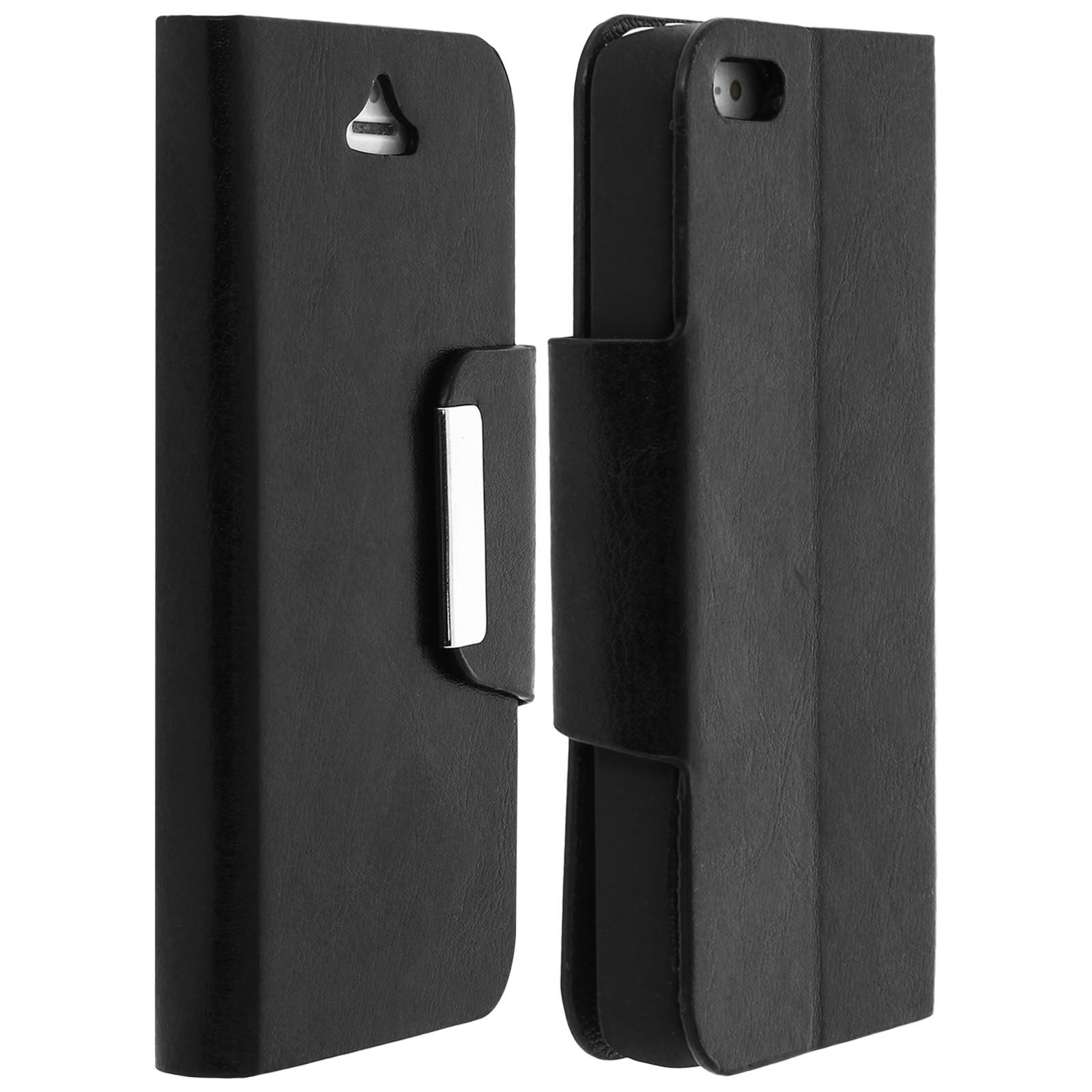 Évitez les rayures d'écran grâce à la coque à rabat vintage pour iPhone SE