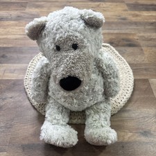 Melissa  Doug Greyson Bear 16  Curly Gray Plush Stuffed Animal