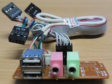 437B 6/94HB Rev 1.3 2x USB2.0 + HD Audio Front IO Panel Retro Modding* pz1149