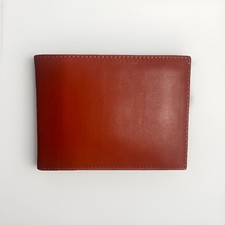 GIORGIO FEDON PORTAFOGLIO UOMO VERA PELLE ARANCIONE