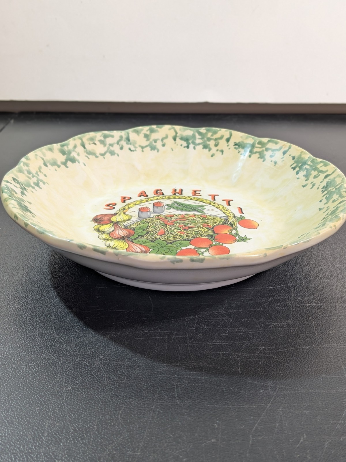 Himark 8” Spaghetti Ceramic Pasta Bowl Made In Italy Replacement Bowl 