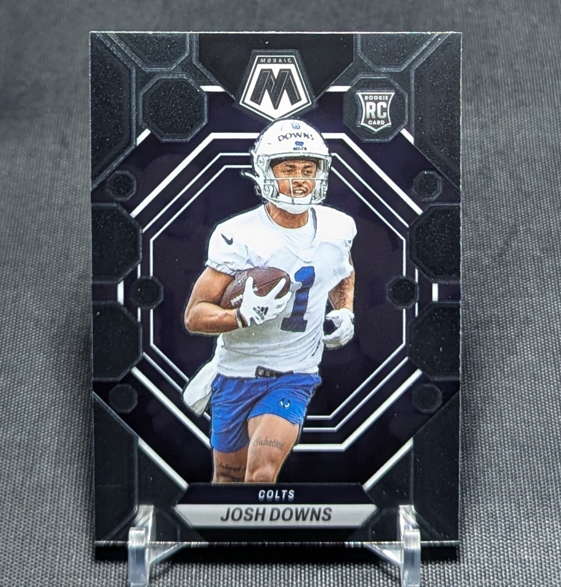 Josh Downs Rookie RC 2023 Panini Mosaic Football Card #339 Indianapolis Colts