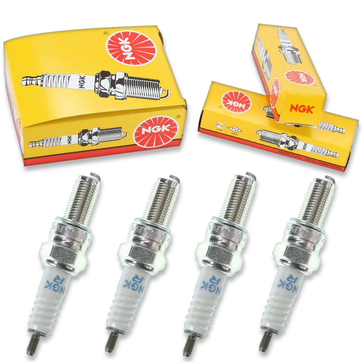 4pcs 10-11 Suzuki DF9.9A NGK Standard Spark Plugs 00994F-110001 to al