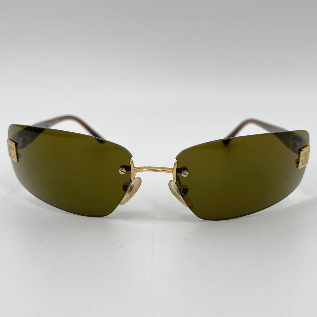 CHANEL Rimless Brown Sunglasses for Women for sale | eBay display picture 1