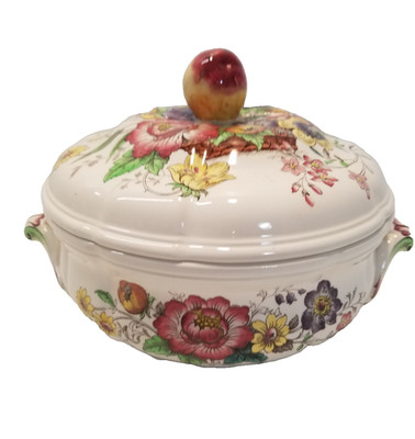 Spode Copeland Constable 8'' Round Serving Bowl with Lid English China 3839