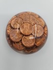 Vintage 1969-75 Lincoln Memorial Penny Lucite Paperweight 3”  — photo 2