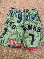 GapKids Boys Swim Trunks Shorts Size Large 10 Green Drawstring Mesh Lining