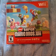 Nintendo New Super Mario Bros. Wii (Wii) NTSC-U/C E 2009 Case & Disc