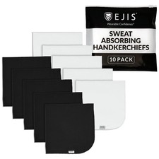 Sweat Absorbing Handkerchiefs 10 Pack   12x12 Large Odor-Resistant Quick-Dry ...