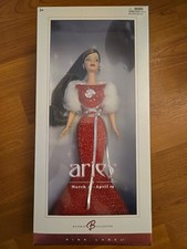 Mattel Barbie Aries Zodiac Doll Collector Pink Label 2004 Original Box