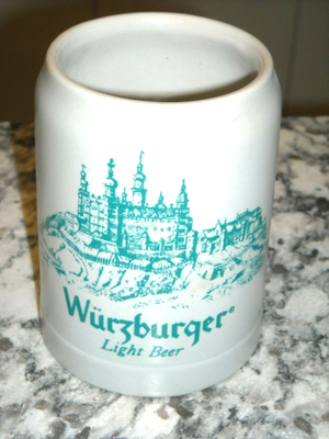#ad Wurzburger Beer Stein Vintage $111.99