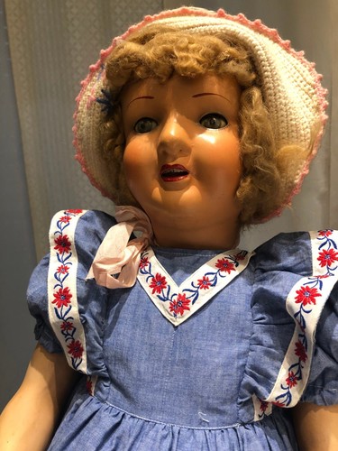 Bambola Antica Anni '20 '30 fatta a mano made in Italy ( ITALIA ) alta 65 cm - Foto 3 di 21