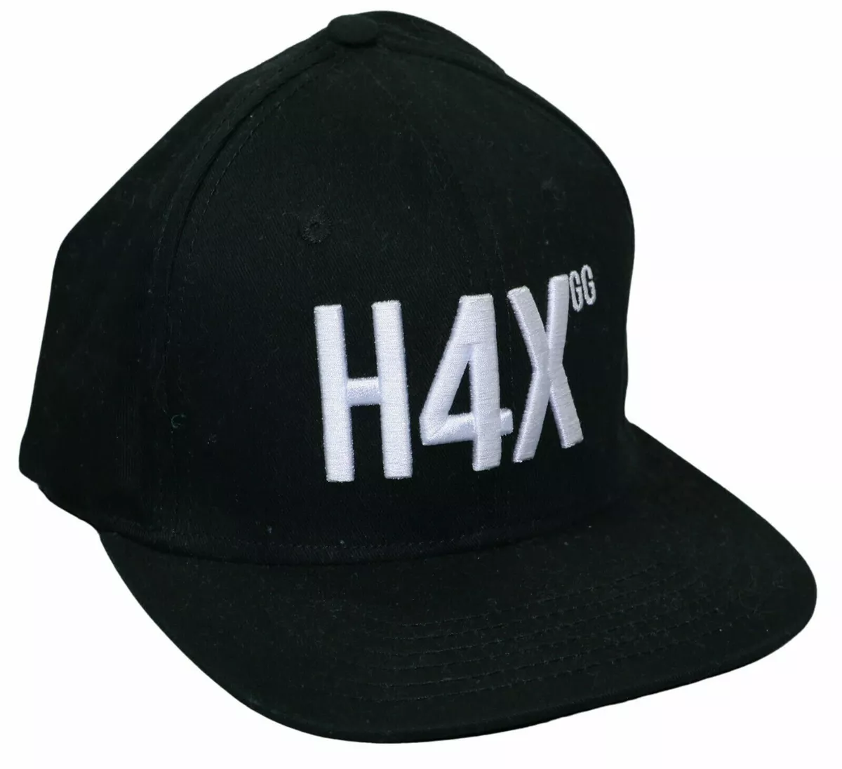 H4X Embroidered Logo Solid Color Snapback Baseball Cap Hat One