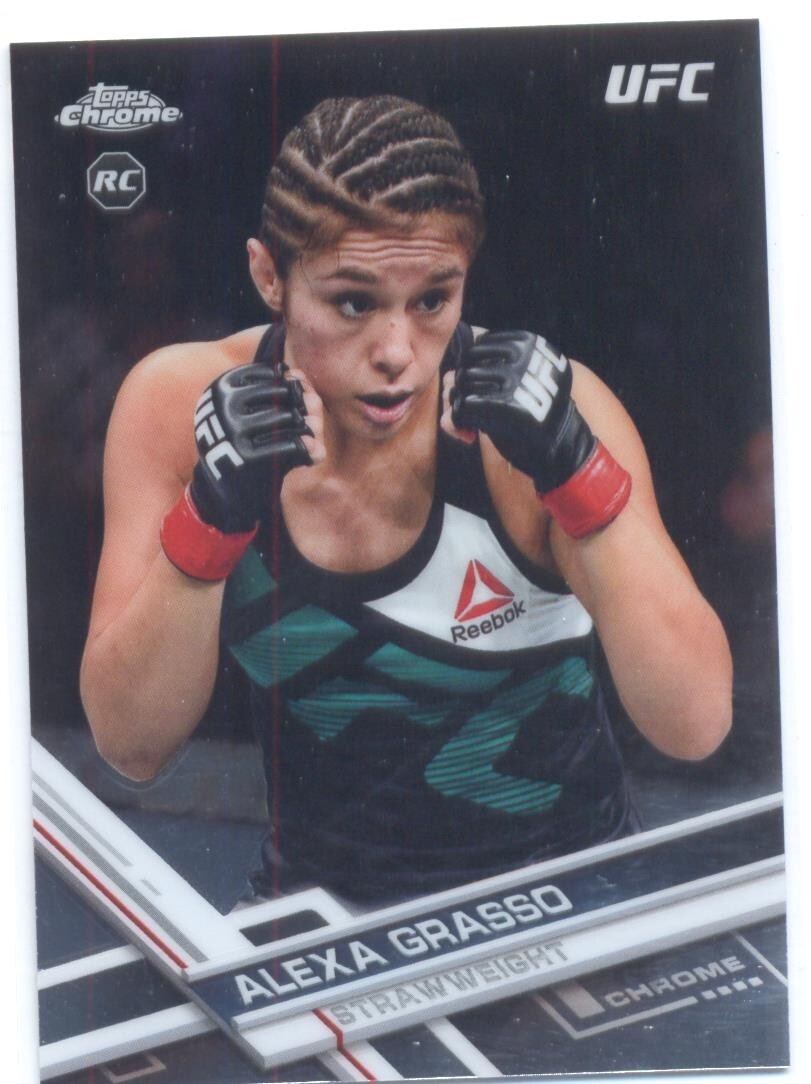 ALEXA GRASSO 2017 TOPPS UFC CHROME ROOKIE CARD MINT #85