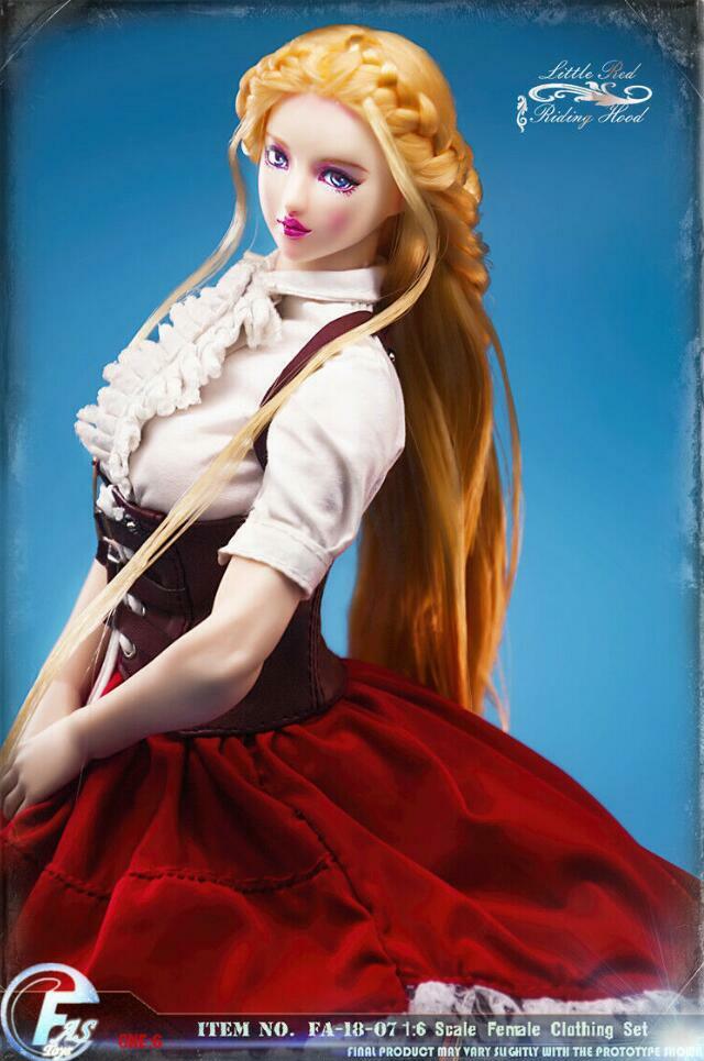 1/6 LOLITA Little Red Riding Hood Dress Set For 12