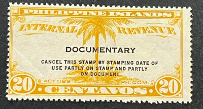 Travelstamps: Philippines Documentary Stamps 20 Cent Mint No Gum