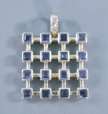 SILBER EDELSTEIN SET HALSKETTE ANHÄNGER GRANAT SAPHIR BLAUTOPAS - WÄHLEN SIE AUS LISTE