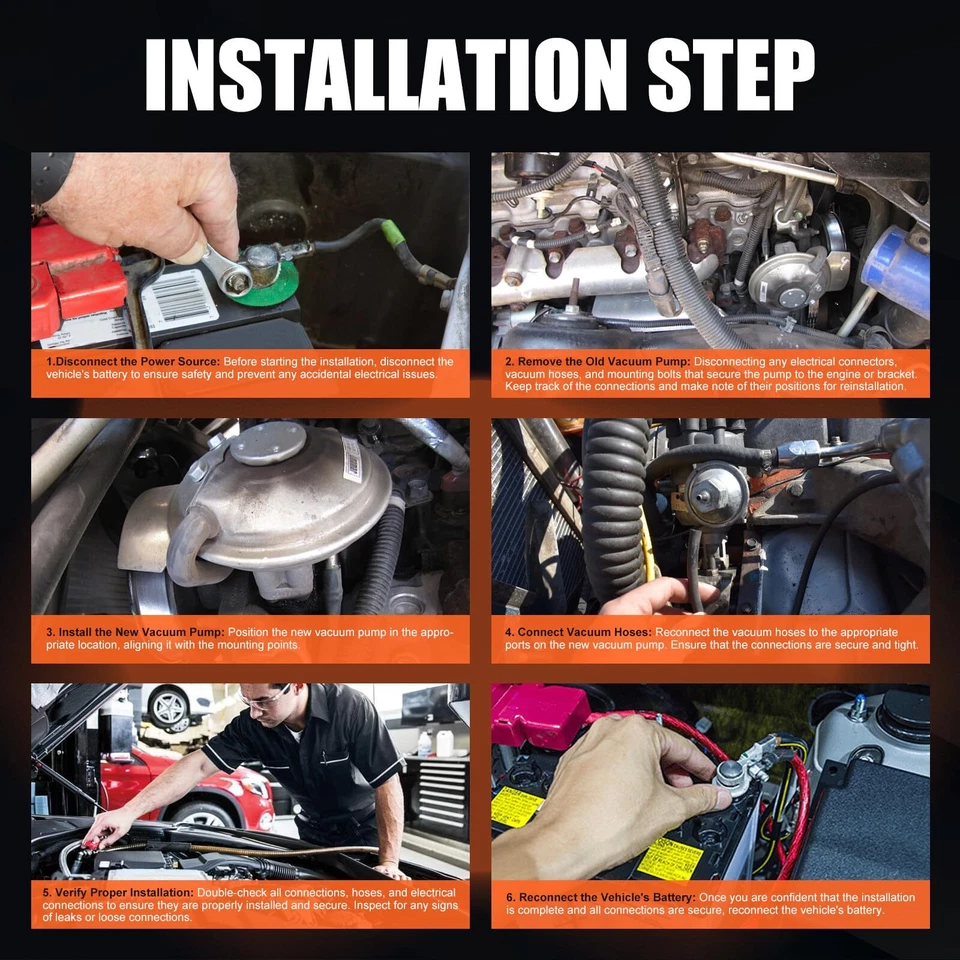 Bomba de vacío mecánica para Ford F250 F350 F Super Duty E350 Econoline Club Wagon Foto 4 de 4