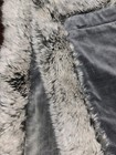 Pottery Barn Gray Velvet Fur Edge Pillow Cover 20x20 — photo 3