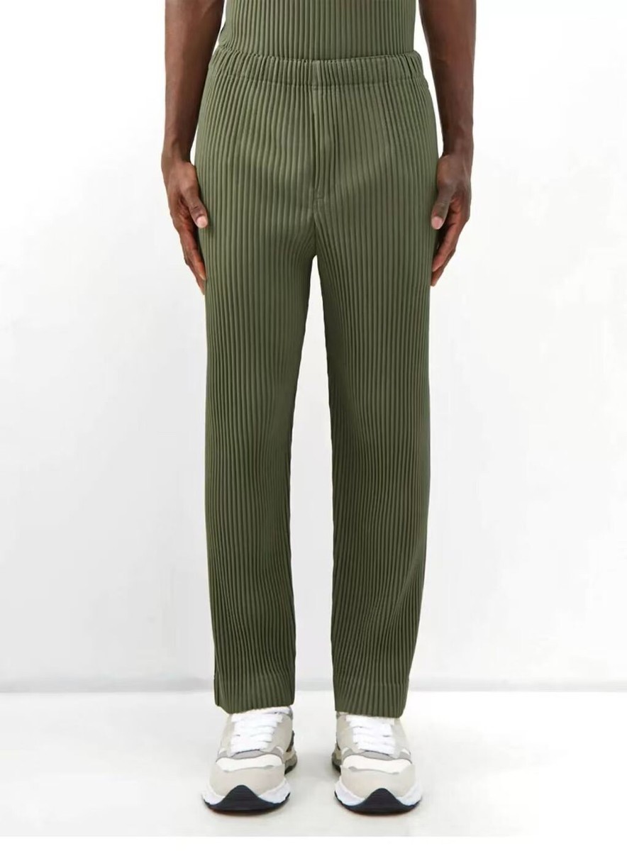 Homme Plisse ISSEY MIYAKE Straight Leg Black Casual Pants | eBay