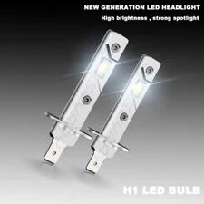 H1 LED Headlight High Beam + Low Beam Bulbs Conversion Kit Super Bright White