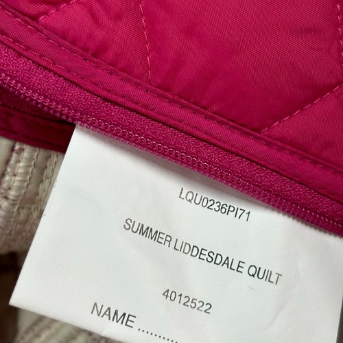 Barbour Jacket Womens Large Pink Quilted Hunting Field Country Coat Ladies - Picture 7 of 11