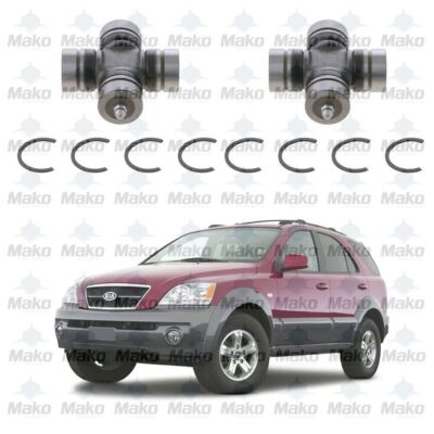 Set of TWO Universal Joints for Front Driveshaft 2003-2006 Kia Sorento 4WD
