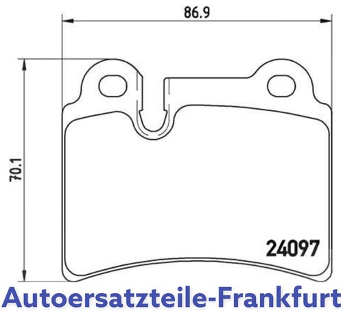BREMBO Bremsbeläge HINTEN VW TOUAREG (7LA, 7L6, 7L7) PR-Nummer 1KQ - Picture 6 of 7