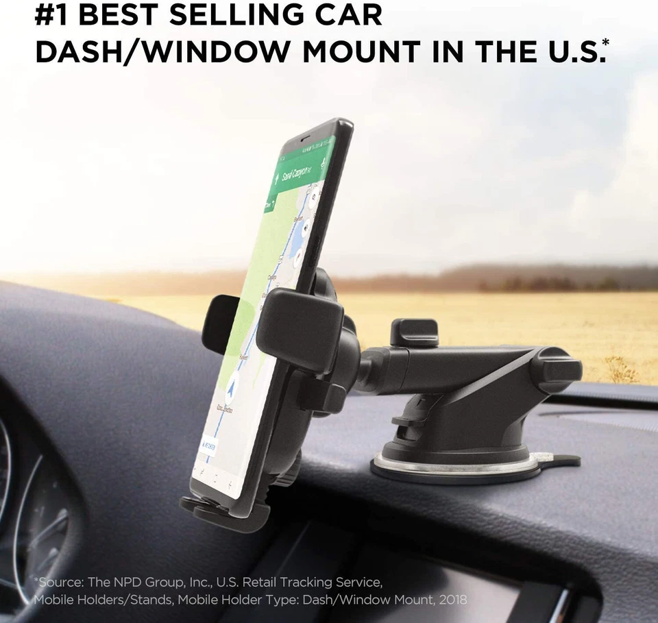 Universal Car 360° Windshield Mount Holder For Apple iPhone /Samsung Phone  - Image 4 of 4