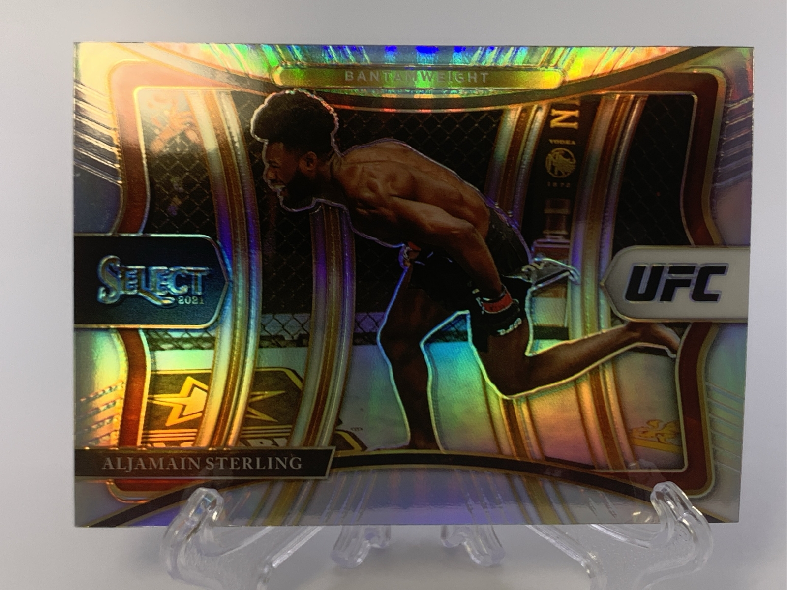 2021 SELECT UFC PREMIER LEVEL SILVER PRIZM ALJAMAIN STERLING
