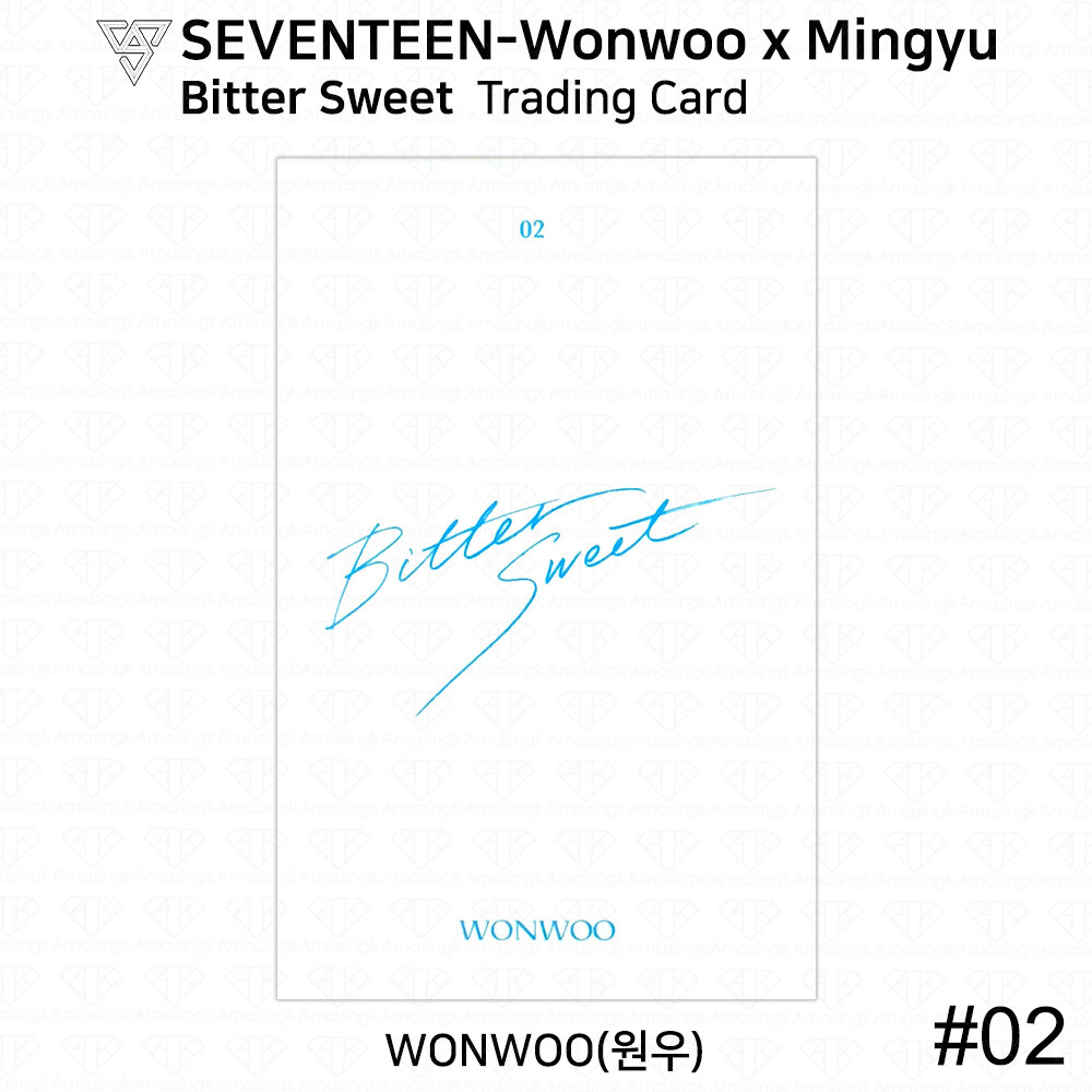 SEVENTEEN Wonwoo X Mingyu Bitter Sweet Trading Card Photocard KPOP