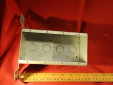 Raco #687 2-1/2D 4G Switch Box w/ mounting bracket 1/2 - 3/4" combo ko