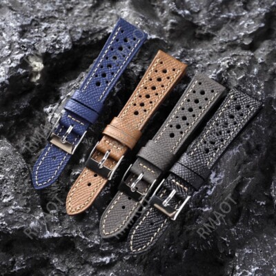 22MM Genuine Finest Leather Watch Strap Band Handmade For Breitling avenger