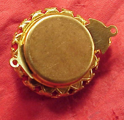 Vintage 25mm Necklace 1 str Clasp Connector Red Egyptian Mosaic Gypsy Bead - Picture 4 of 5