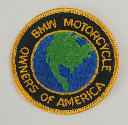 Vintage BMW Motorcycle Owners Of America Patch Embroidered