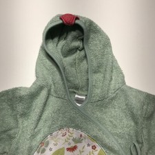Baby Aspen Hooded Towel Boys Sz 0-9 Mons. Green Bird Terry Wrap Easter Chick NEW