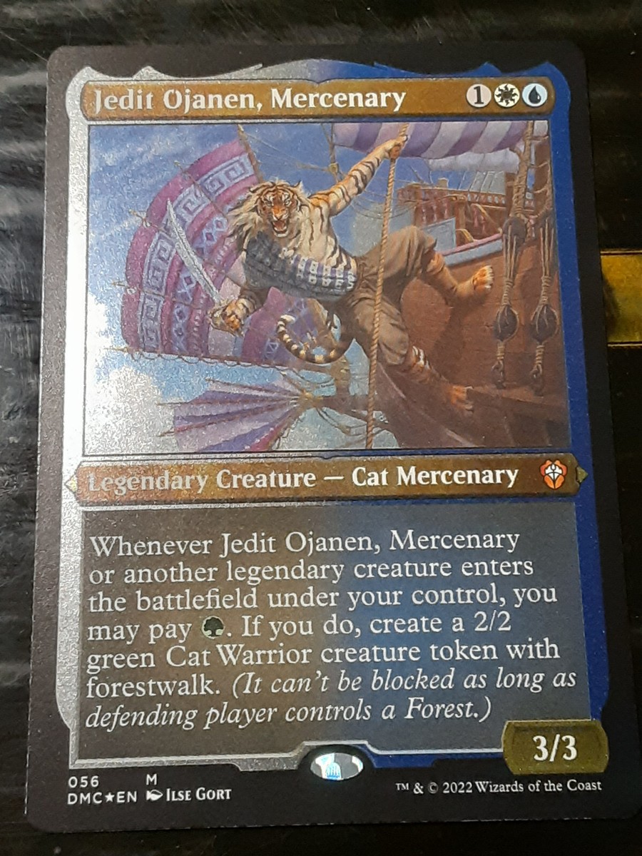 Jedit Ojanen Mercenary FOIL Etched , Commander DU , NM ,MTG,FREE