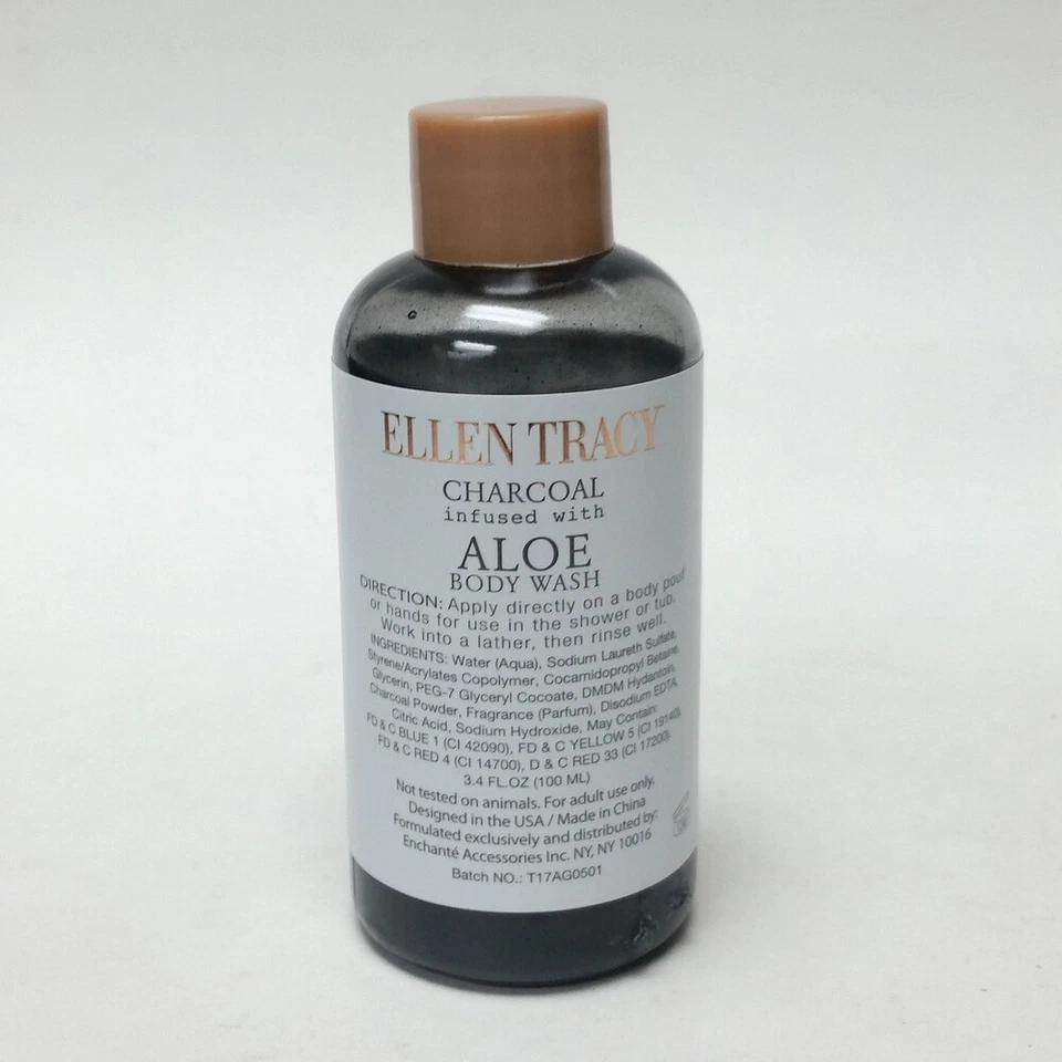 Ellen Tracy Charcoal Infused with Aloe Body Wash 3.4 oz 100 mL - Image 2 of 3