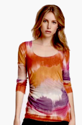 Fashion Women Long Sleeve Scoop Neck Tee