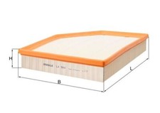 KNECHT LX944 Luftfilter für BMW 5 E39 E60 E61 6 E63 E64 Z4 E85 E86 2.2-3.2