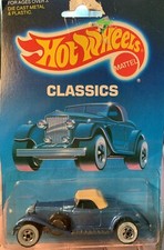 1988 Rolls Royce Phantom II Blue Whitewall Tires Chrome Hot Wheels CLASSICS SEAL