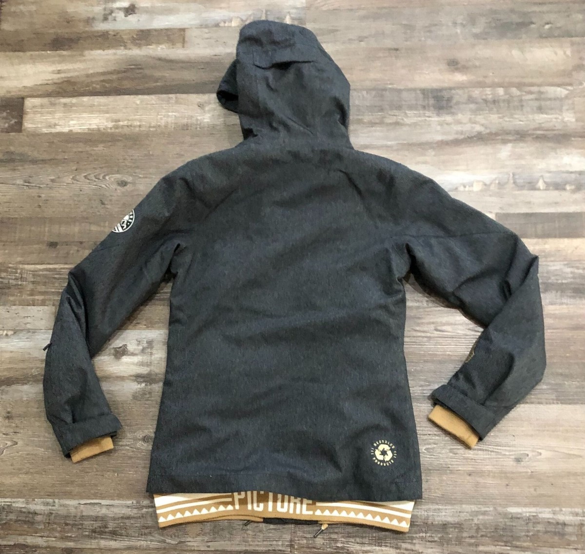 Picture Friends Line Womens Small Gray Full Zip Hooded Ski Snow